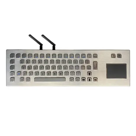 KY-PC-DT-D4 wireless stainless steel industrial PC keyboard with 66 keys