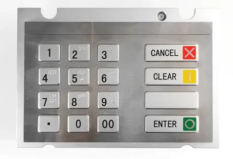 KY3688L PCI certified side keypad encrypting pin pad in SUS304 stainless steel