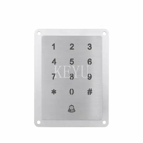 KY-2065A infrared touch stainless steel keyboard front panel with backlit key legends