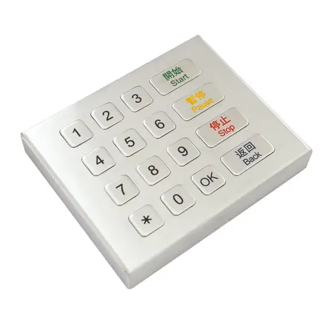 KY-2088A-DESK 16 key stainless steel metal desktop keypad