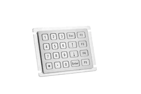 KY-2122-2 20 key brushed stainless steel industrial matrix keypad