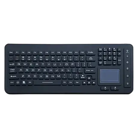 KY-GJ-98-BL silicone keyboard with 98 keys and integrated touch pad