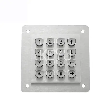 KY-MJ01B square outdoor waterproof keypad with an 82.6*82.6 mm metal front panel
