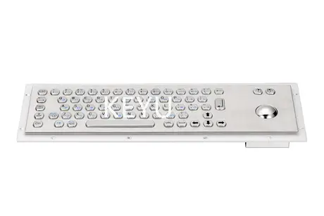 KY-PC-DY waterproof stainless steel keyboard with trackball and 66 keys