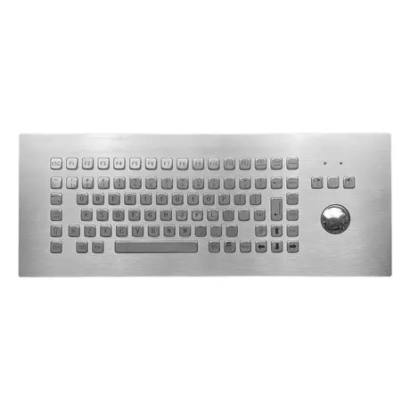 KY-PC-F2-449 industrial stainless steel keyboard with 89 keys and integrated touchpad