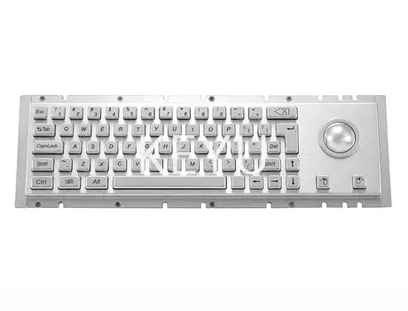 KY-PC-H industrial metal keyboard with 372*102 mm front panel