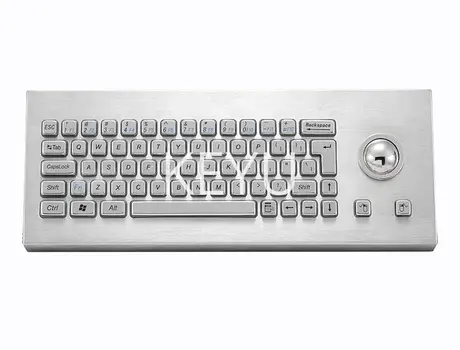 KY-PC-H-DESK stainless steel desktop keyboard with Cherry mechanical keyswitch