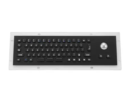 KY-PC-MINI-T-BL stainless steel trackball keyboard front panel