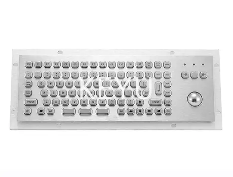 KY-PC-MINI2 compact stainless steel panel keyboard 300*103 mm face