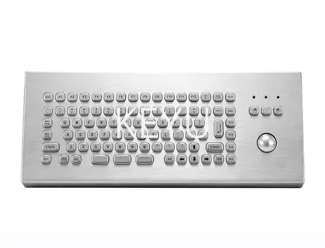 KY-PC-MINI2-DESK compact stainless steel desktop keyboard 326 mm wide