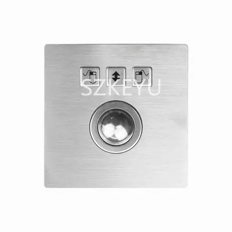 KY-TB-25-3 industrial metal optical trackball with 25mm ball and three keys