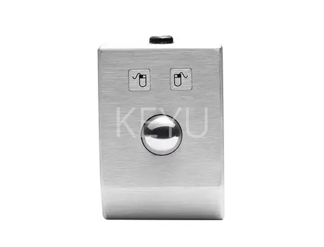 KY-TB-25-DESK metal optical trackball mouse with 70*100 mm panel