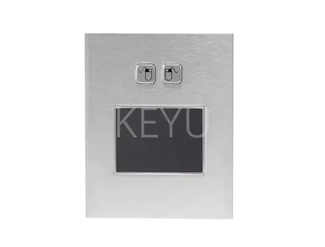 KY-TB-A-B panel mounting metal touchpad with 304 stainless steel trackball