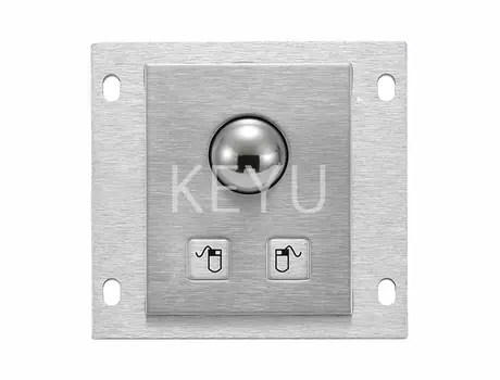 KY-PC-25G 25mm metal trackball module with two stainless steel keys