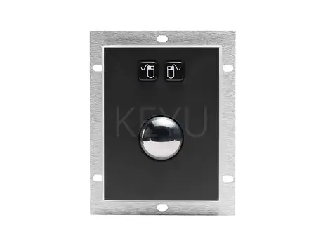 KY-TB-38-BL rugged medical trackball with 304 stainless steel ball and keys