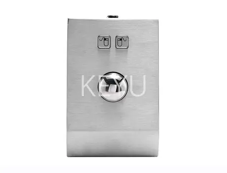 KY-TB-38-DESK stainless steel trackball mouse on desktop kit
