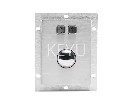 KY-TB-38 metal trackball mouse with 38mm ball and two keys