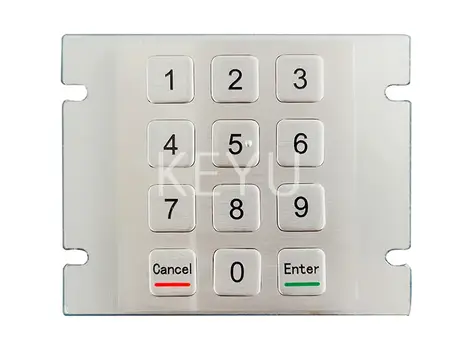 KY2070 vandal proof stainless steel metal keypad with 70*80 mm front panel