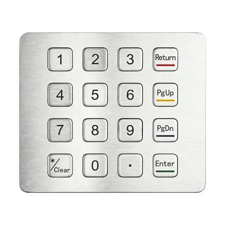 KY2088B-02 16 key stainless steel IP65 computer keypad