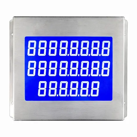 KY2250 RS485 brushed SUS304 metal keypad with integrated LED numeric display