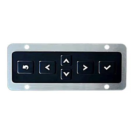 KY-3096-BL SUS304 stainless steel side keypad with 6 functional keys
