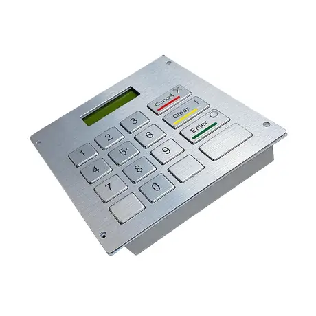 KY-3688LP-H metal keypad with 16 keys and 128*32 dot matrix LCD display