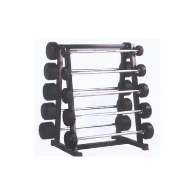 Fixed Rubber Barbell Rack A10-A accessories and crossfit made by KIC FITNESS