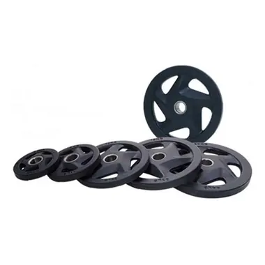 5 Holes Black Weight Plate A06 accessories and crossfit made by KIC FITNESS