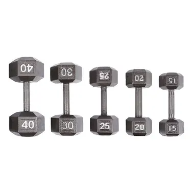 Cast Iron Hex Dumbbell A01-B accessories and crossfit made by KIC FITNESS