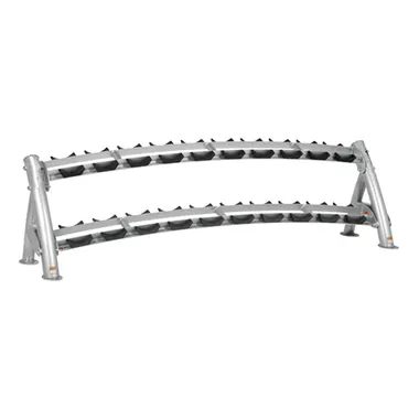 2-Tier Dumbbell Rack R1-30 pin loaded strength made by KIC FITNESS