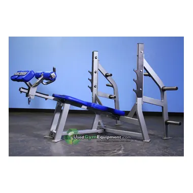 Olympic Decline Bench with Weight Storage F1-3011A plate loaded strength made by KIC FITNESS