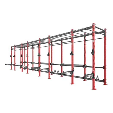 Horizontal Monkey Bar Rig with Rear Storage F1-7002 plate loaded strength made by KIC FITNESS