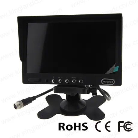 Monitor de respaldo de 7 "TFT LCD con 2 AV