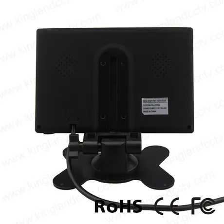 Monitor de respaldo de 7 "TFT LCD con 2 AV