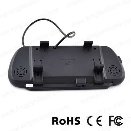 Monitor de espejo retrovisor de coche de pantalla ancha de 7 pulgadas
