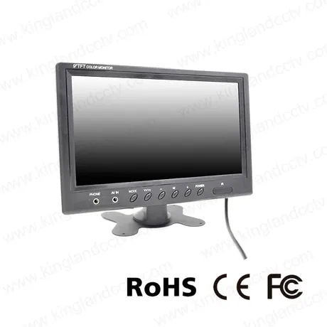 Monitor LCD para coche en color de alta resolución de 9 pulgadas