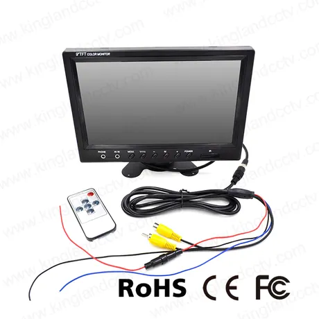 Monitor LCD para coche en color de alta resolución de 9 pulgadas