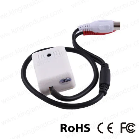 Voice audio pickup for CCTV camera sound monitor