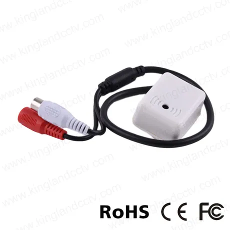 Voice audio pickup for CCTV camera sound monitor