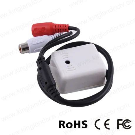 Voice audio pickup for CCTV camera sound monitor