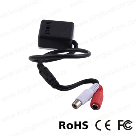 Voice audio pickup for CCTV camera sound monitor