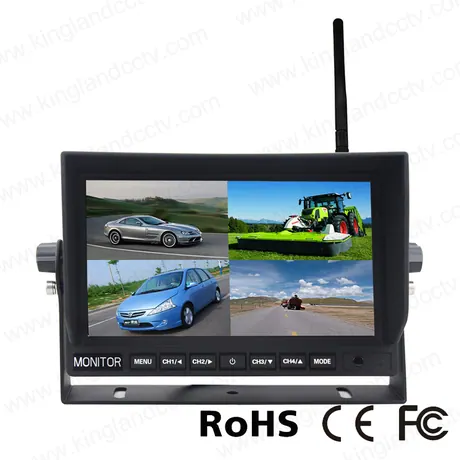 Wireless Digital 4CH Rear View Camera System