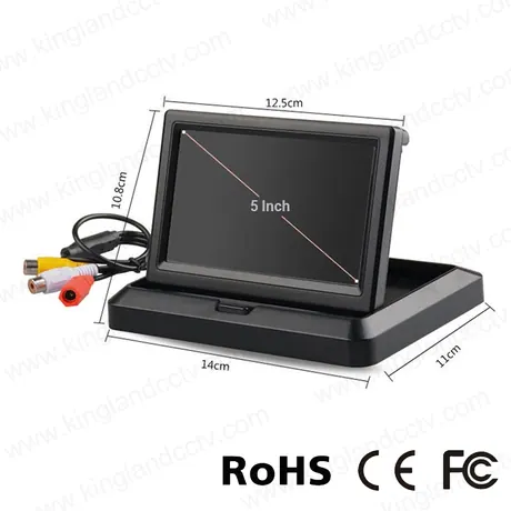 5 inch foldable car monitor