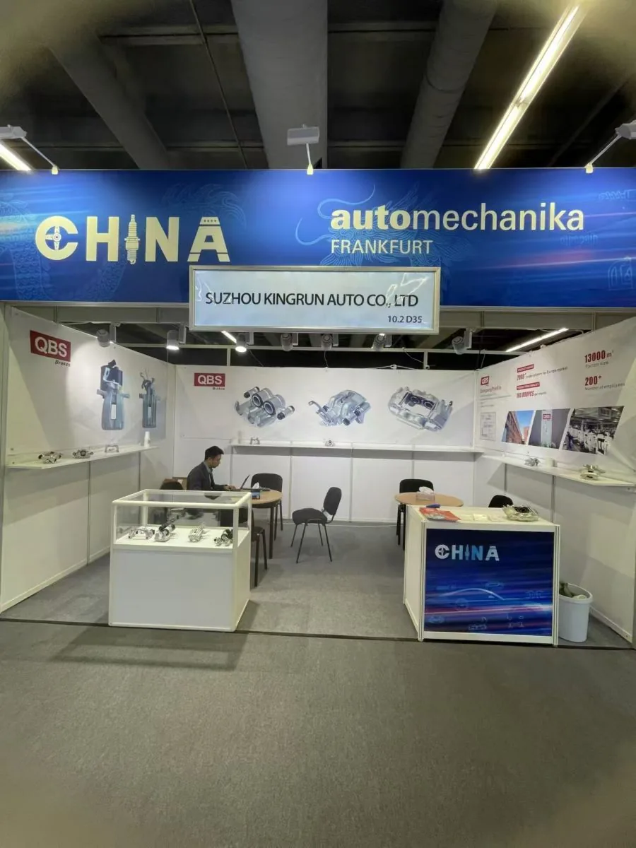 Suzhou Kingrun Auto stand in the China pavilion at Automechanika Frankfurt
