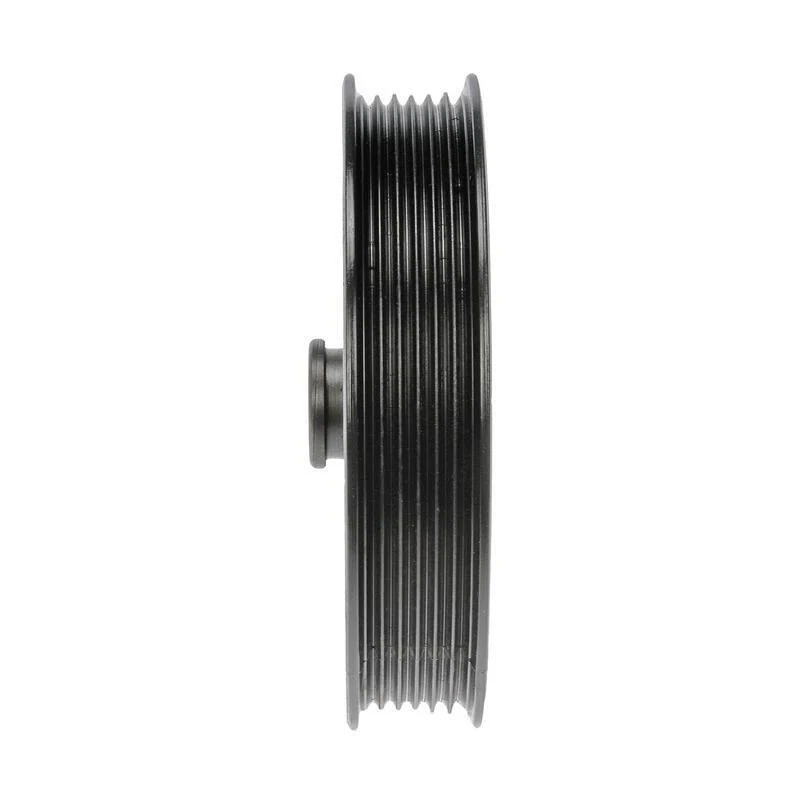Crankshaft pulley showing the centre bore and keyway