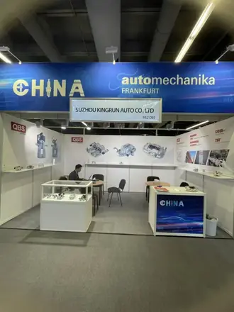 Suzhou Kingrun Auto stand in the China pavilion at Automechanika Frankfurt