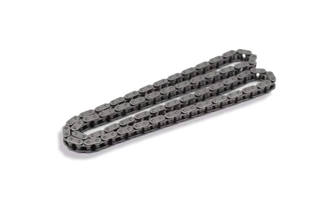 Timing chain laid out beside its sprockets