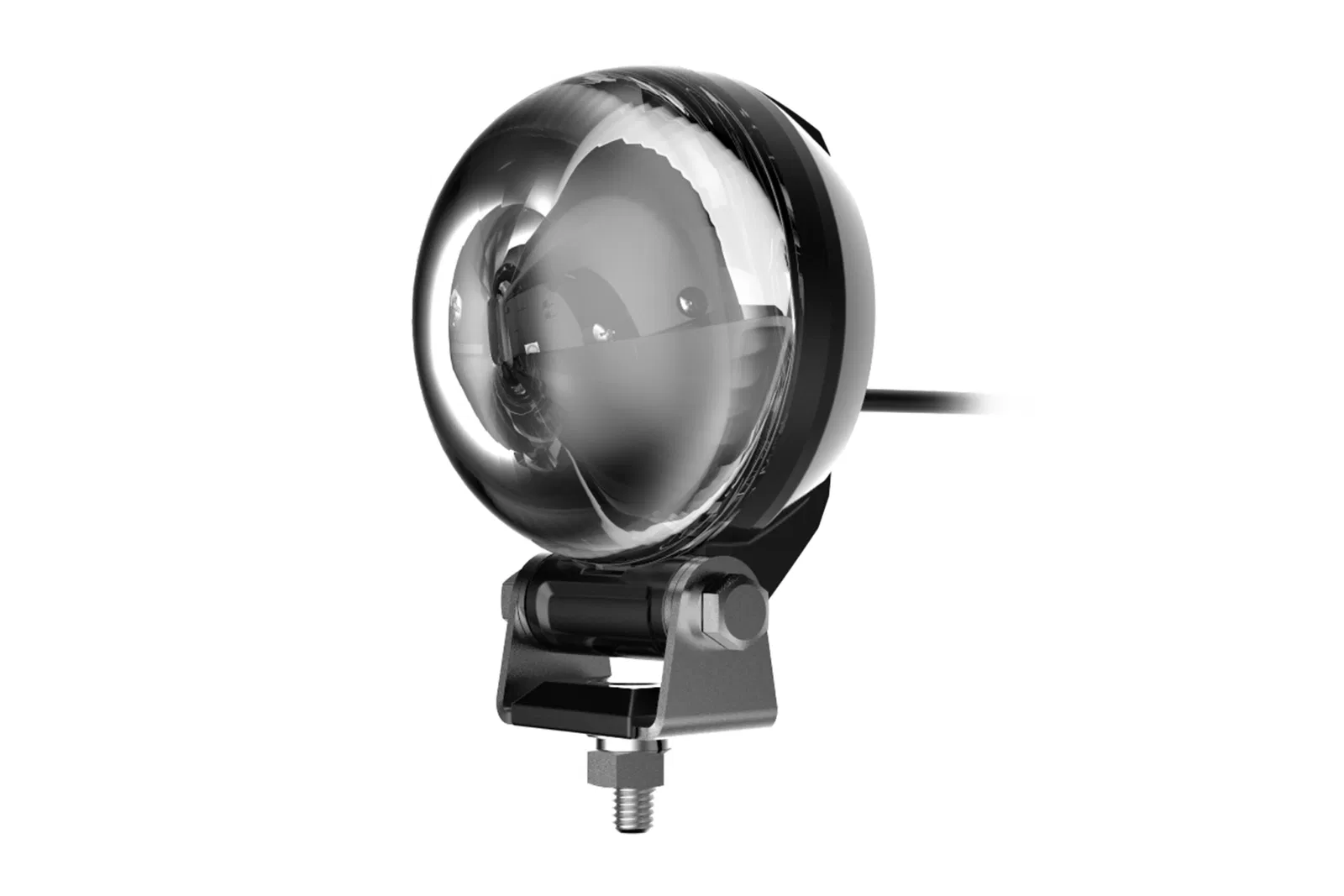 KOF95 forklift safety work light viewed at 45 degrees showing the ARC beam pattern