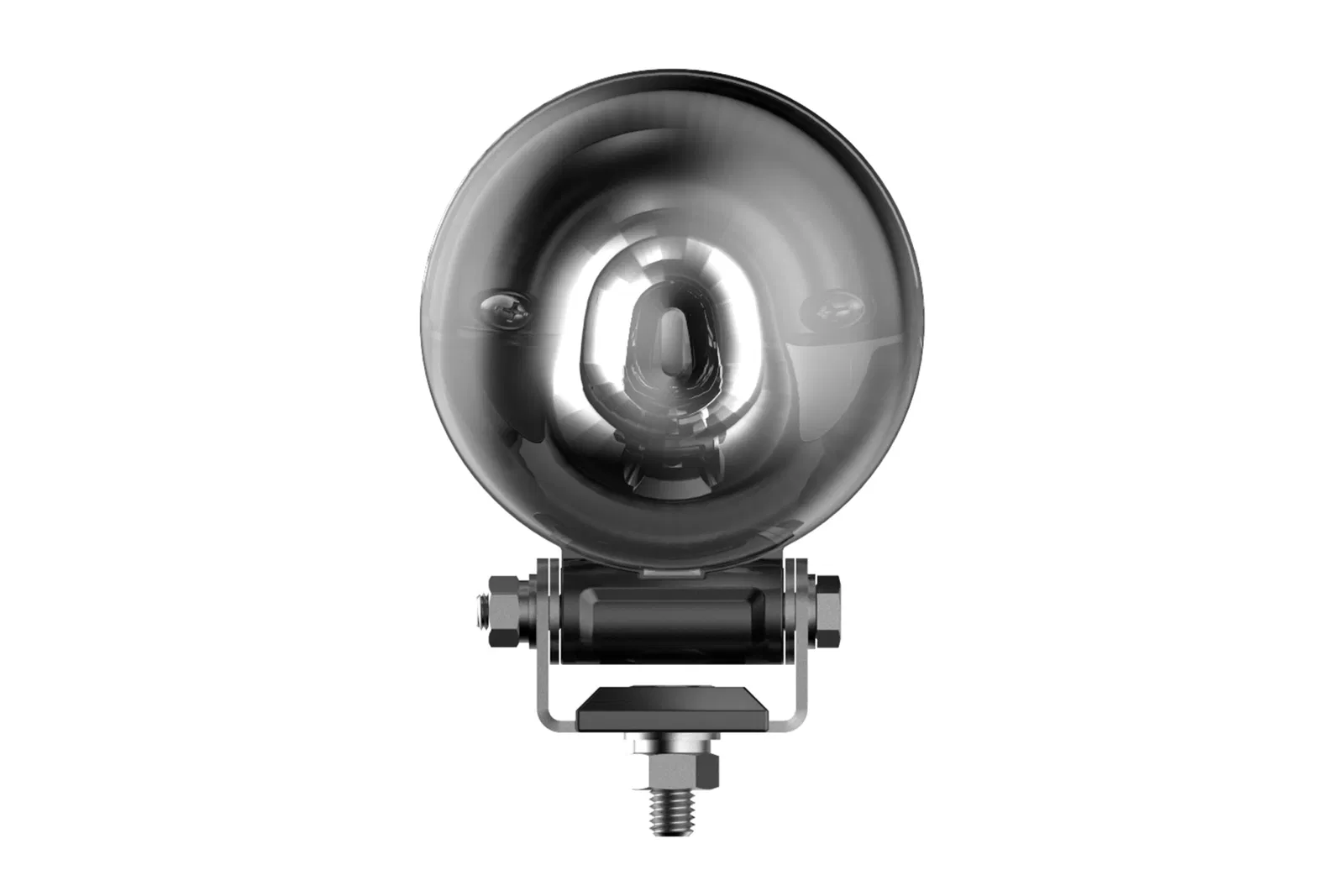 KOF95 light viewed from the front showing the lens and beam direction