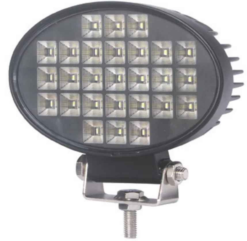 KOWK01 work light mounted on a truck panel with visible mounting brackets